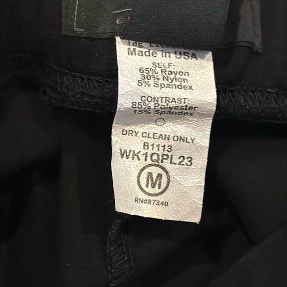 Tag Women’s Black Riding Pants with Faux Leather Panel - Size M - Picture 6 of 7